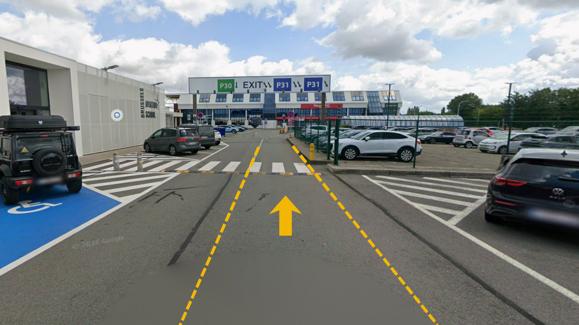Prendre la direction du parking P31
